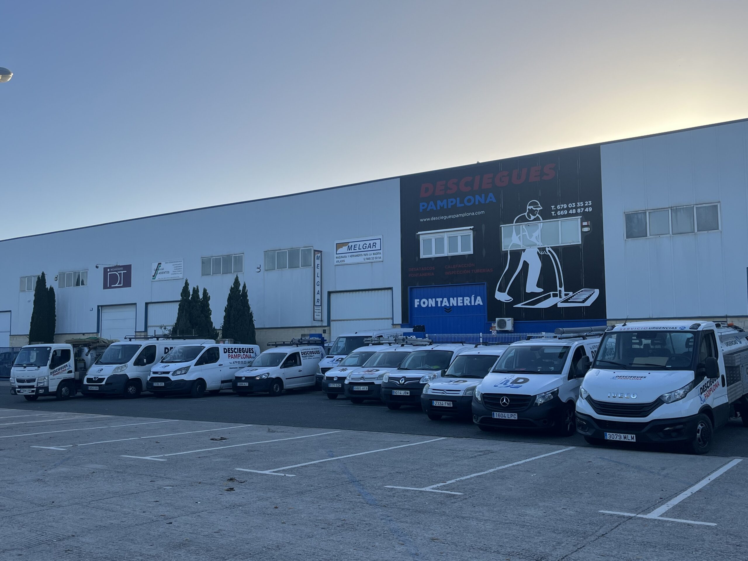 camiones desciegues pamplona